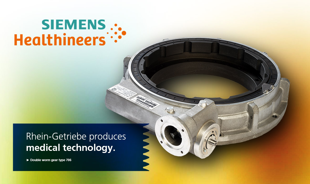 Rhein-Getriebe produces medical technology - Double worm gear type 706